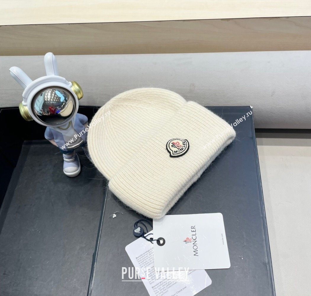 Moncler Knit Hat Ivory 2025 ML090903 (SHI-250909118)