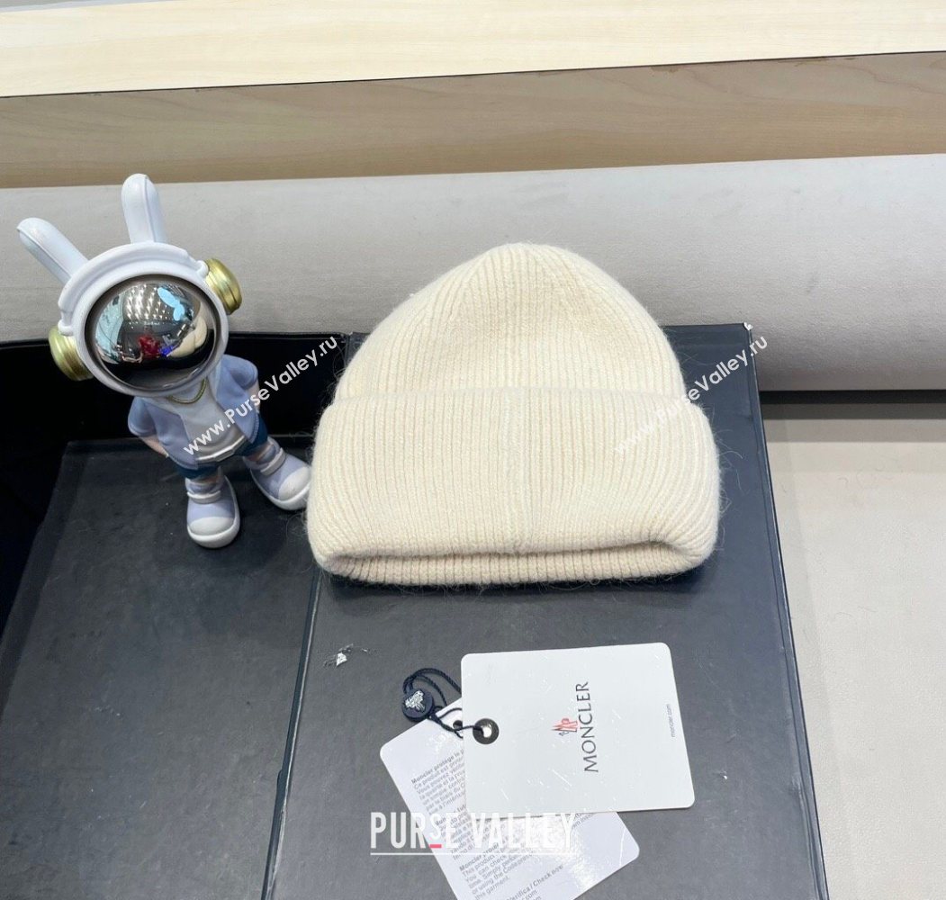 Moncler Knit Hat Ivory 2025 ML090903 (SHI-250909118)