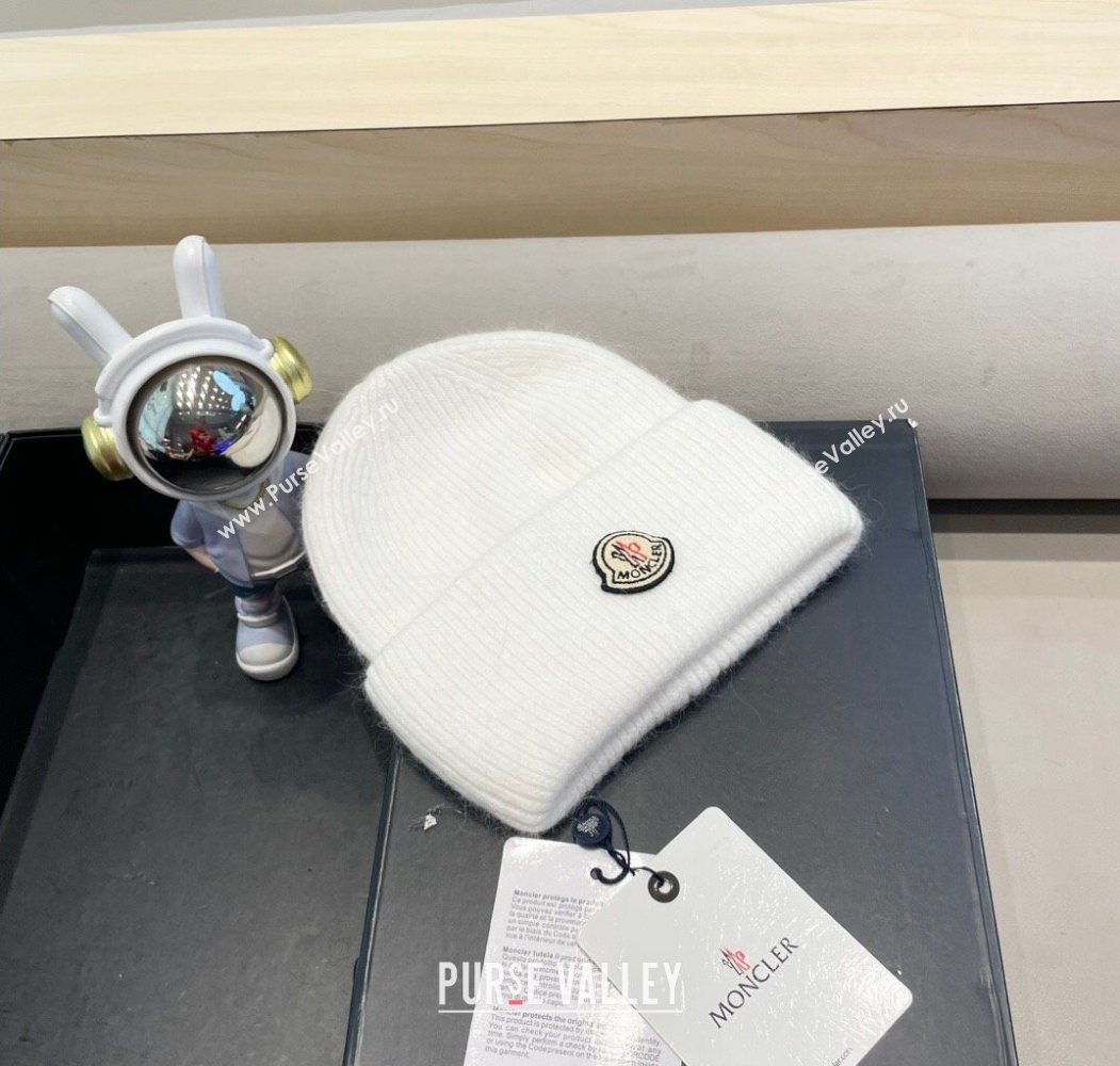 Moncler Knit Hat White 2025 ML090903 (SHI-250909121)