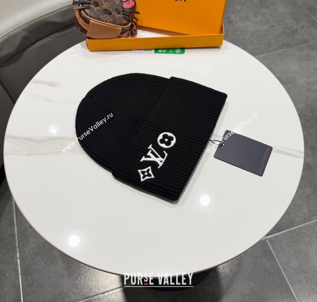 Louis Vuitton Knit Hat Black 2025 LV111101 (XMN-251111088)