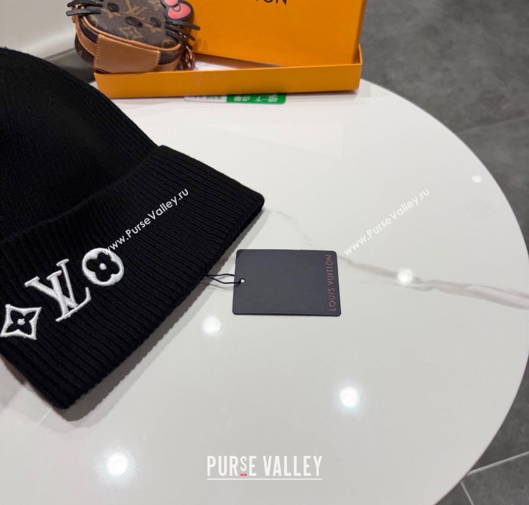 Louis Vuitton Knit Hat Black 2025 LV111101 (XMN-251111088)