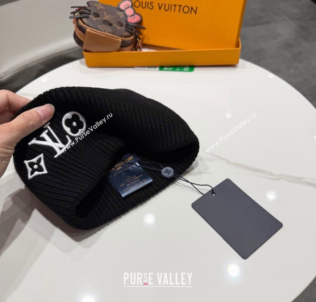 Louis Vuitton Knit Hat Black 2025 LV111101 (XMN-251111088)
