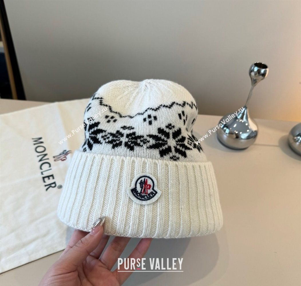 Moncler Knit Hat White 2025 ML111102 (XMN-251111094)