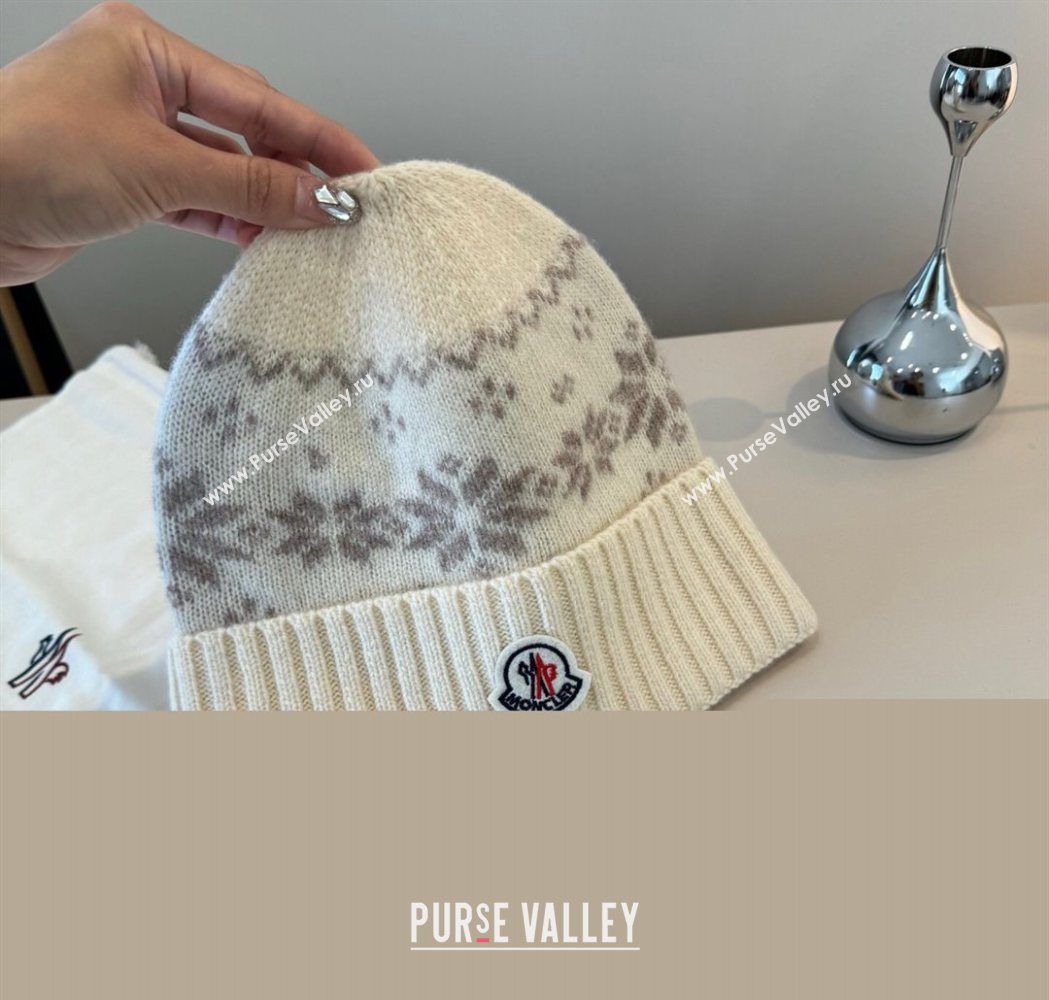 Moncler Knit Hat Light Beige 2025 ML111102 (XMN-251111095)