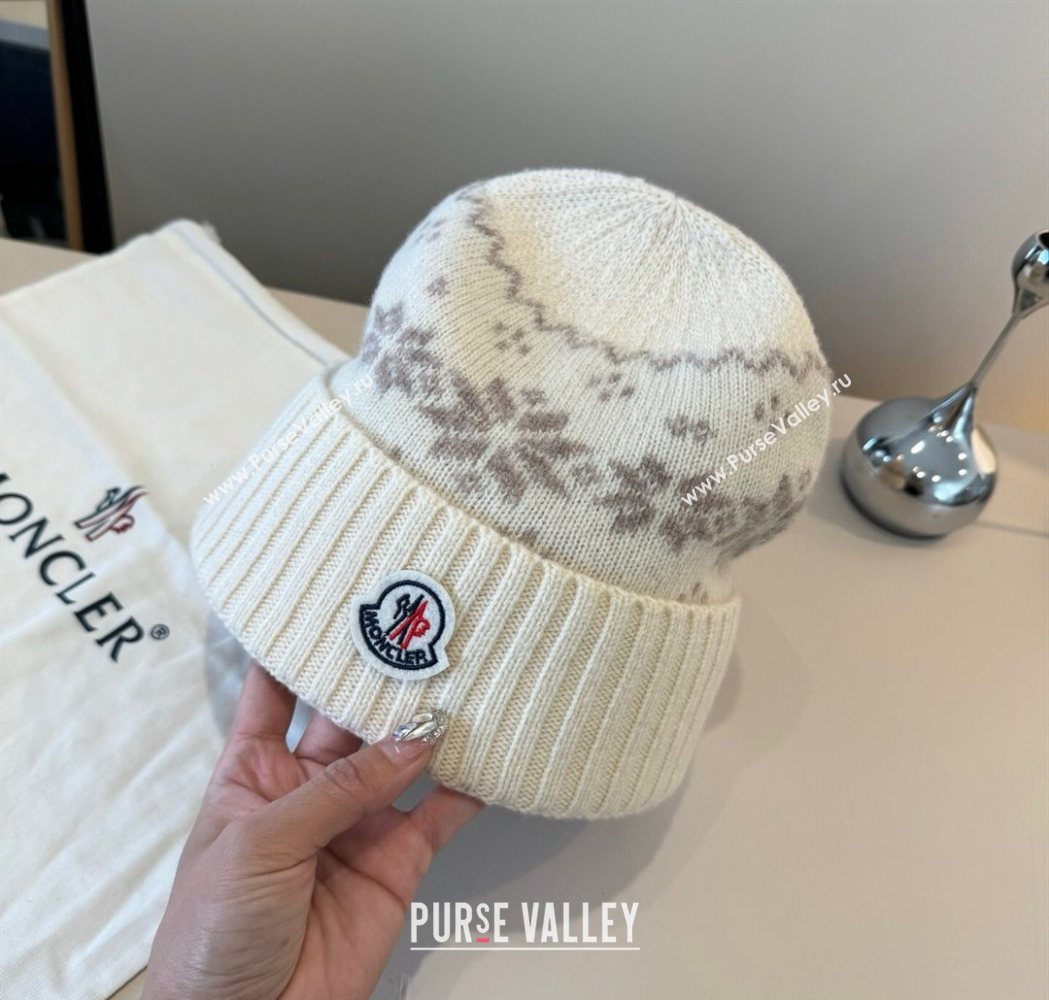 Moncler Knit Hat Light Beige 2025 ML111102 (XMN-251111095)