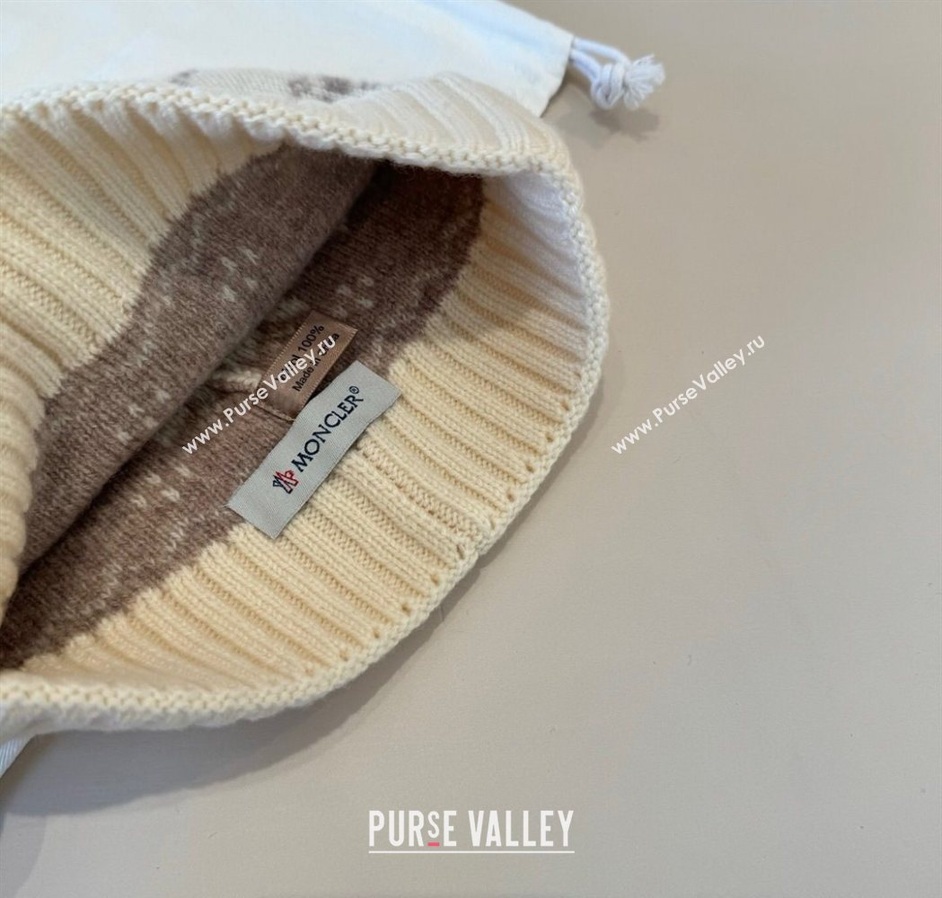 Moncler Knit Hat Light Beige 2025 ML111102 (XMN-251111095)