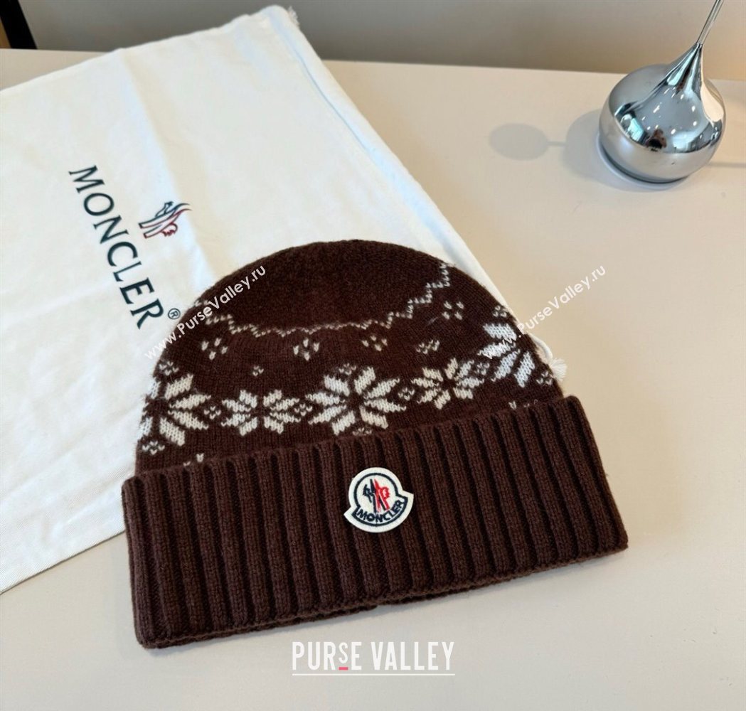 Moncler Knit Hat Brown 2025 ML111102 (XMN-251111096)