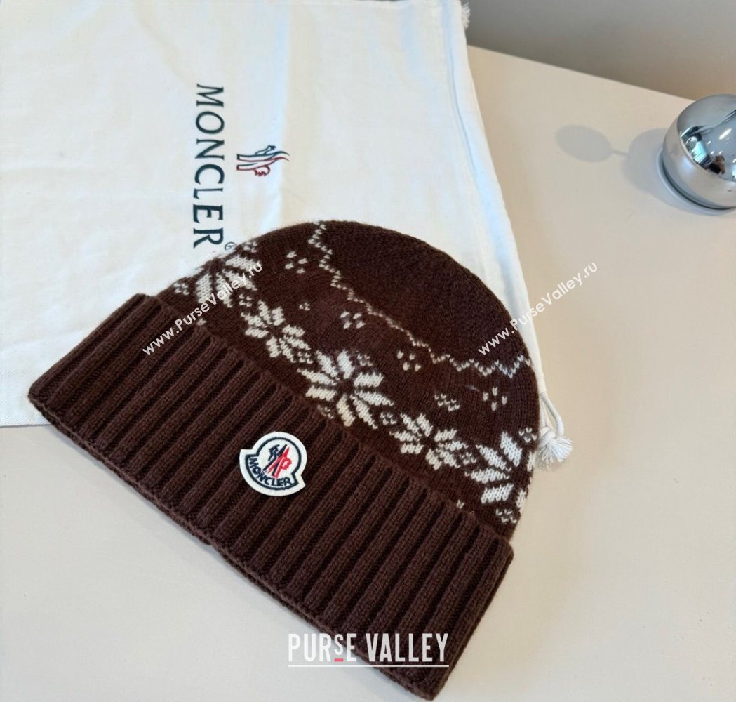 Moncler Knit Hat Brown 2025 ML111102 (XMN-251111096)