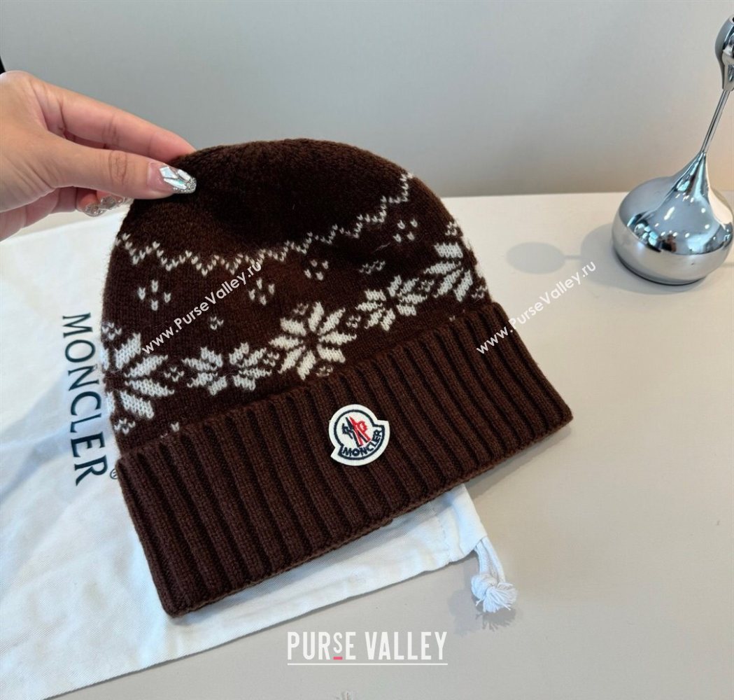 Moncler Knit Hat Brown 2025 ML111102 (XMN-251111096)