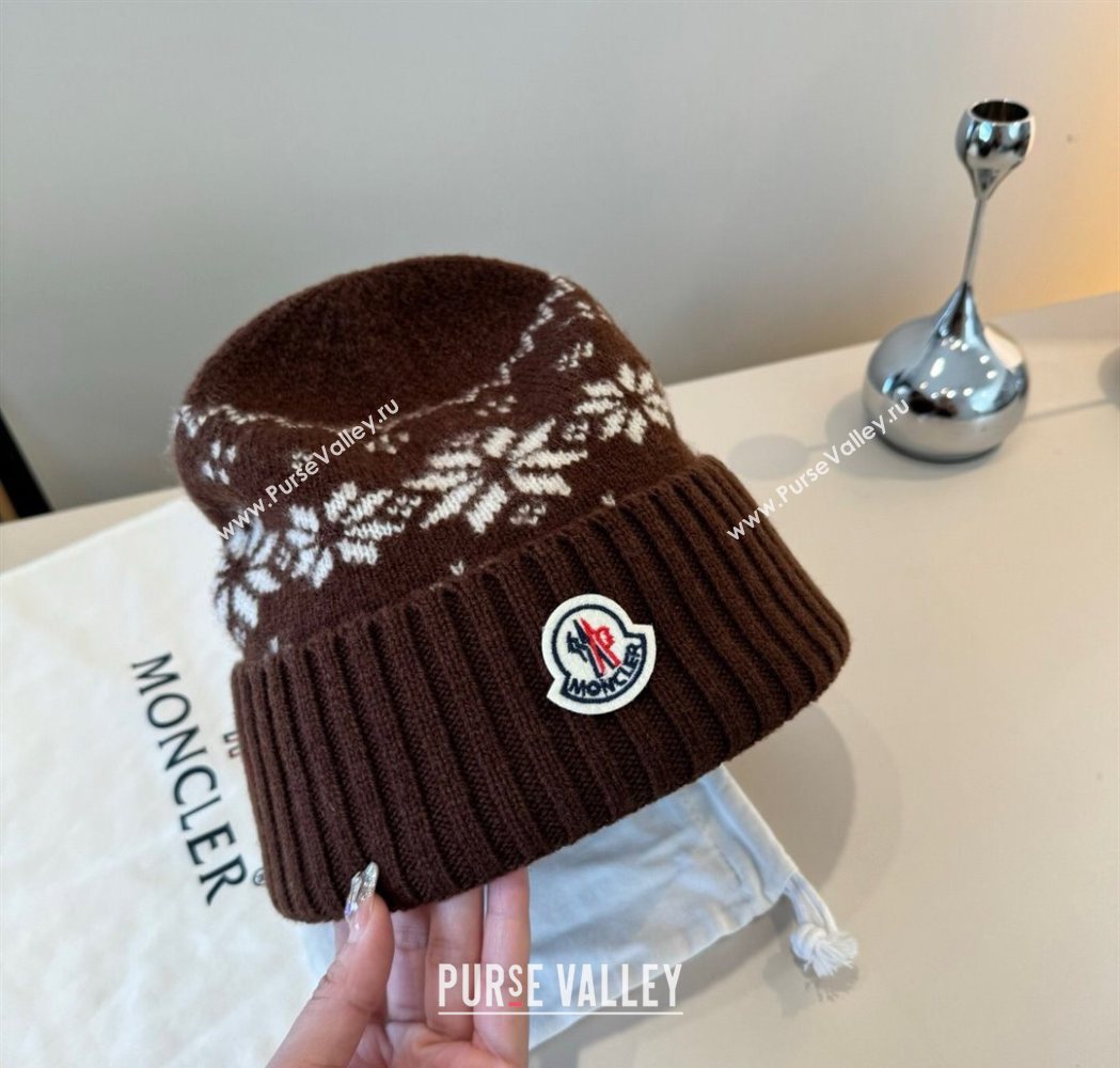 Moncler Knit Hat Brown 2025 ML111102 (XMN-251111096)