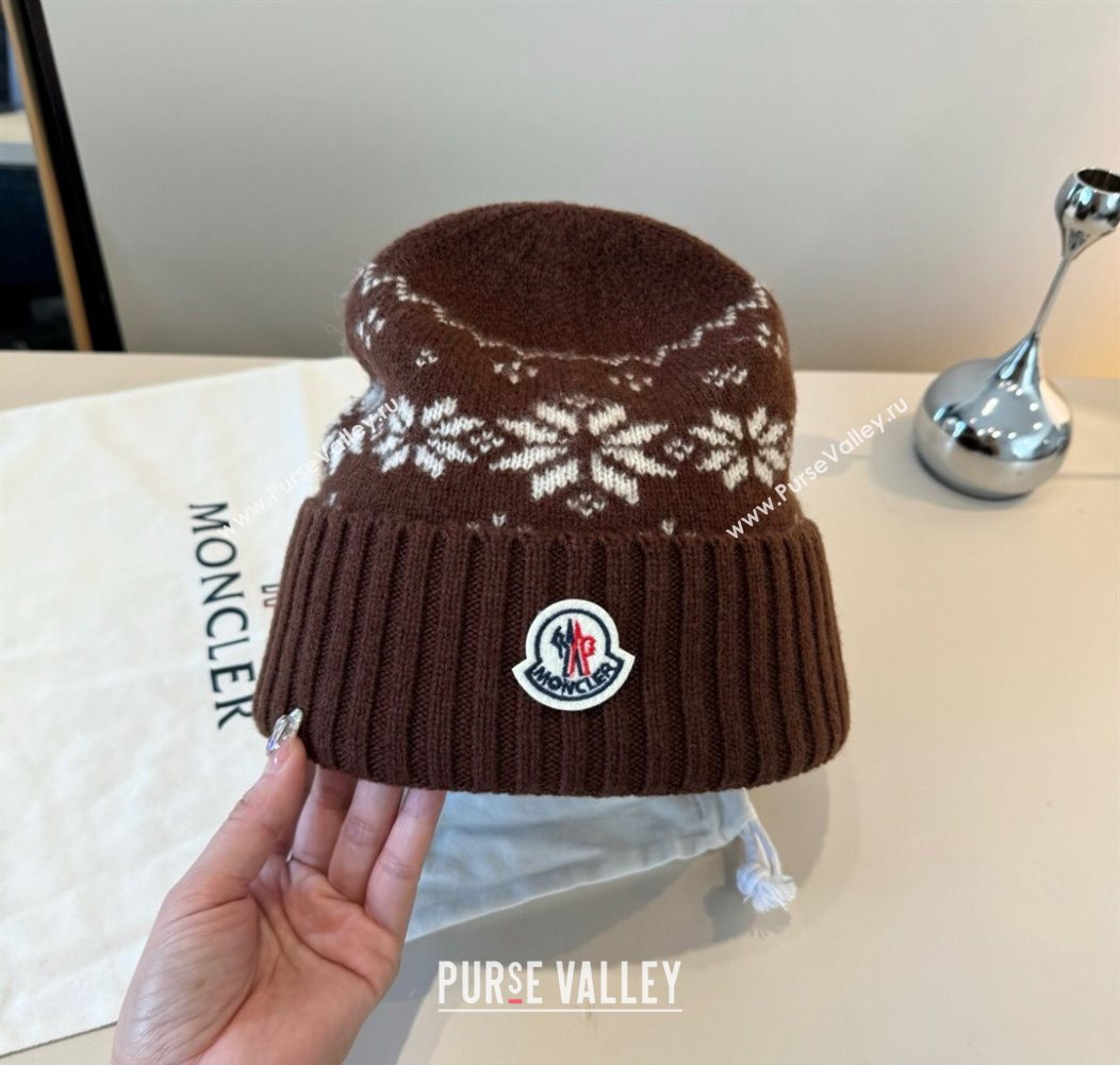 Moncler Knit Hat Brown 2025 ML111102 (XMN-251111096)