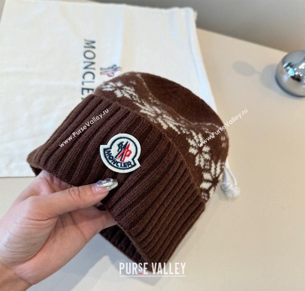 Moncler Knit Hat Brown 2025 ML111102 (XMN-251111096)