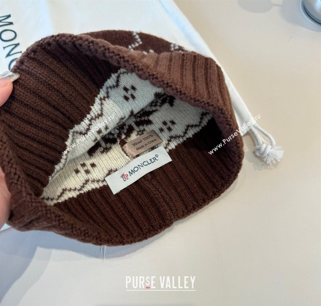 Moncler Knit Hat Brown 2025 ML111102 (XMN-251111096)