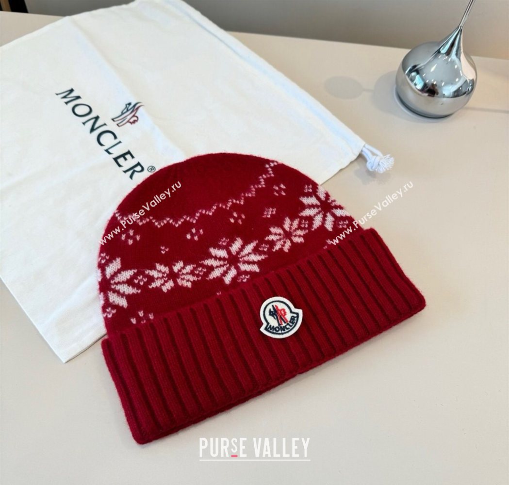 Moncler Knit Hat Red 2025 ML111102 (XMN-251111097)