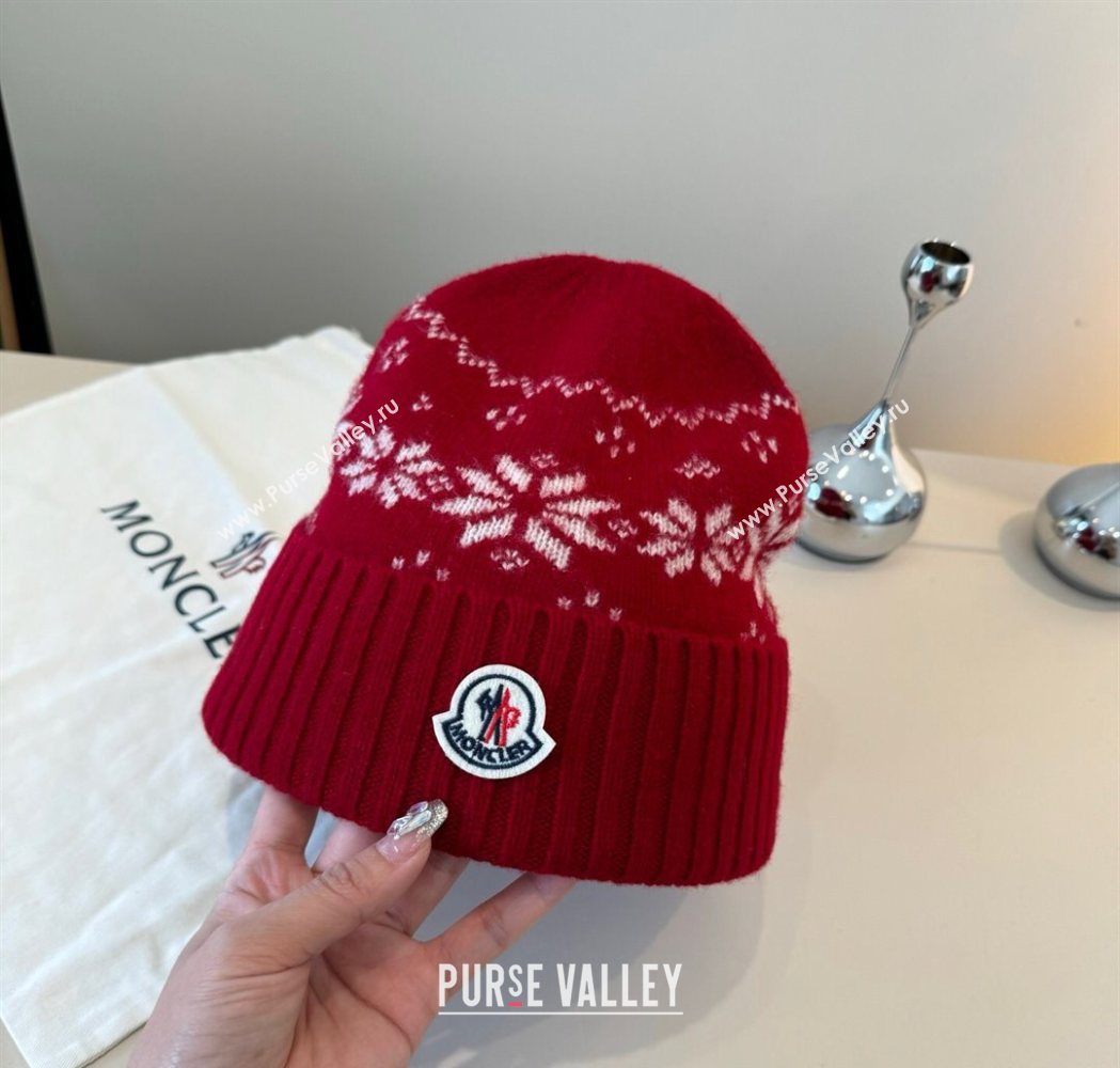 Moncler Knit Hat Red 2025 ML111102 (XMN-251111097)