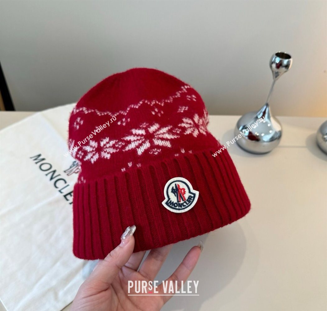 Moncler Knit Hat Red 2025 ML111102 (XMN-251111097)