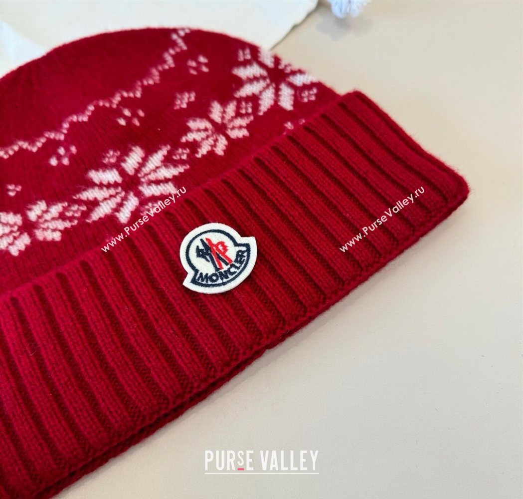 Moncler Knit Hat Red 2025 ML111102 (XMN-251111097)