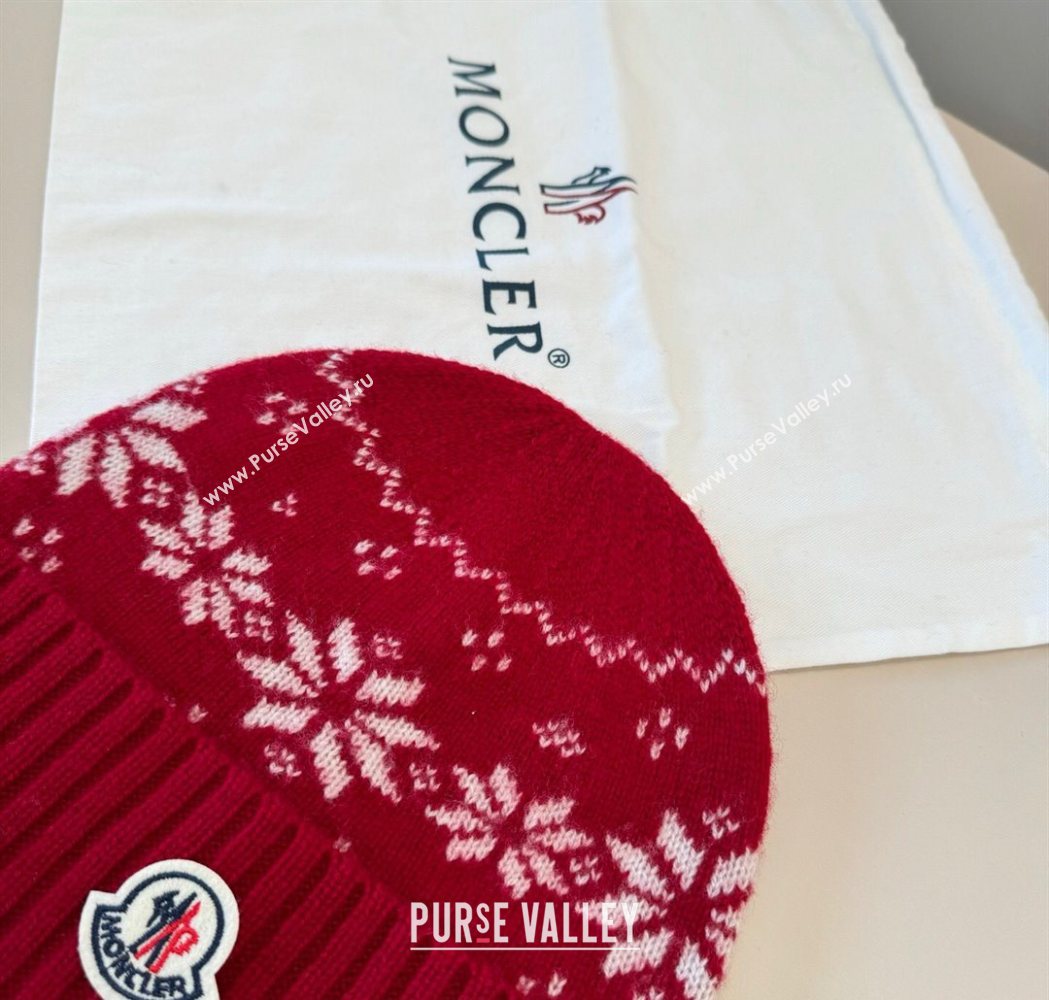 Moncler Knit Hat Red 2025 ML111102 (XMN-251111097)