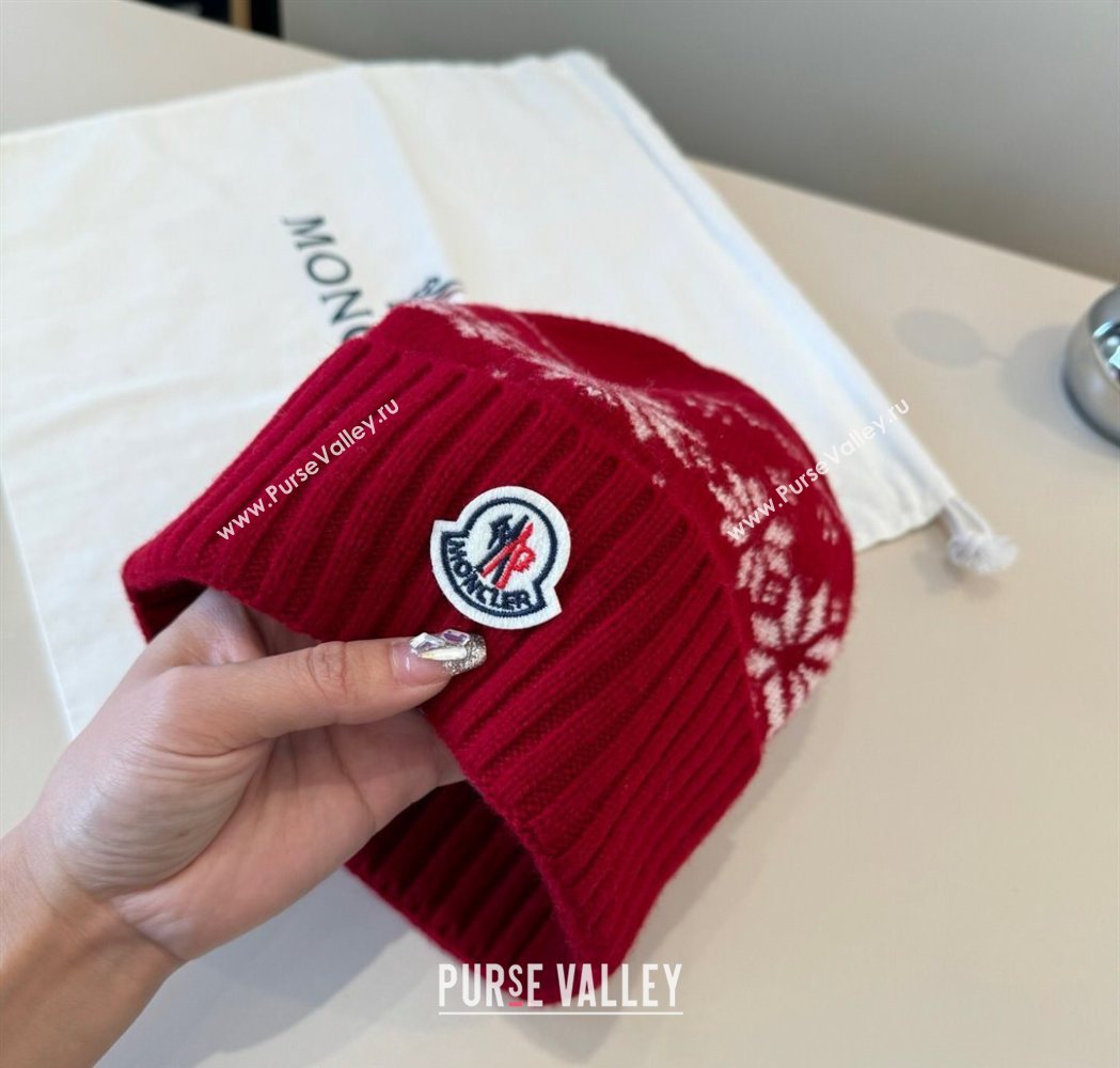 Moncler Knit Hat Red 2025 ML111102 (XMN-251111097)