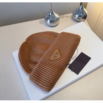 Prada Knit Hat Brown 2025 PR111101 (XMN-251111099)