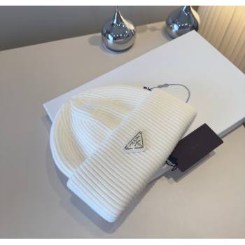 Prada Knit Hat White 2025 PR111101 (XMN-251111101)