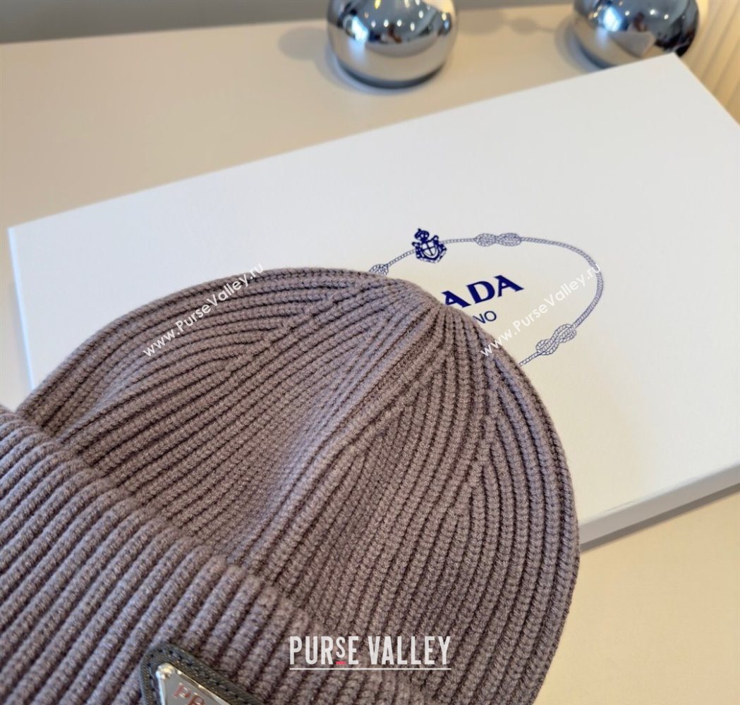 Prada Knit Hat Grey 2025 PR111101 (XMN-251111102)