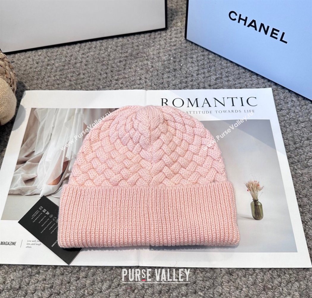 Chanel Knit Hat Pink 2025 CH111109 (MAO-251111117)