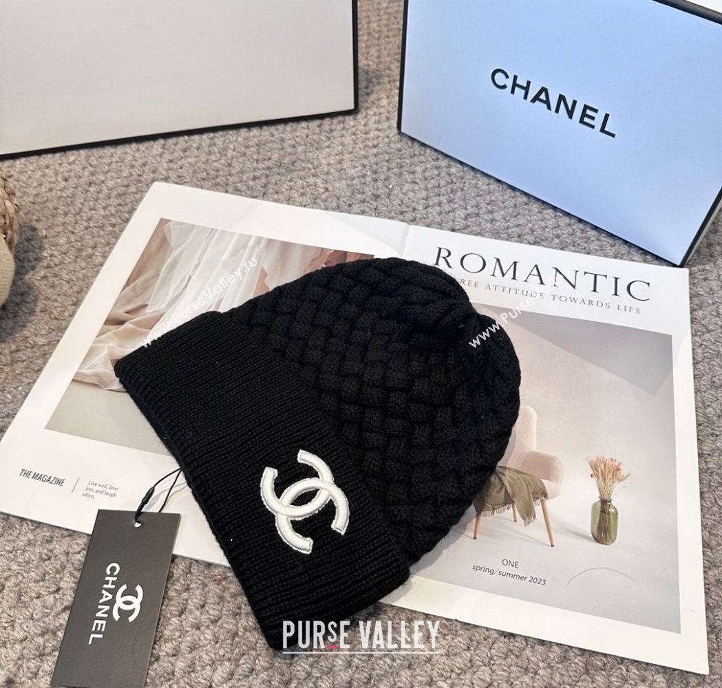 Chanel Knit Hat Black 2025 CH111109 (MAO-251111118)