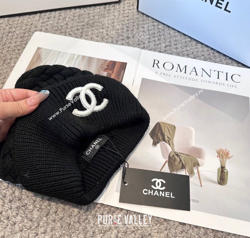 Chanel Knit Hat Black 2025 CH111109 (MAO-251111118)