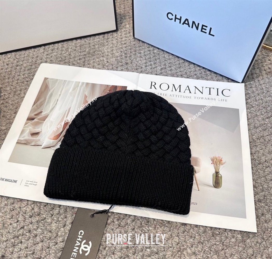 Chanel Knit Hat Black 2025 CH111109 (MAO-251111118)