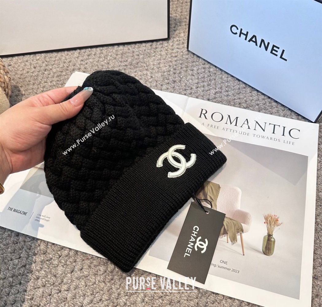 Chanel Knit Hat Black 2025 CH111109 (MAO-251111118)