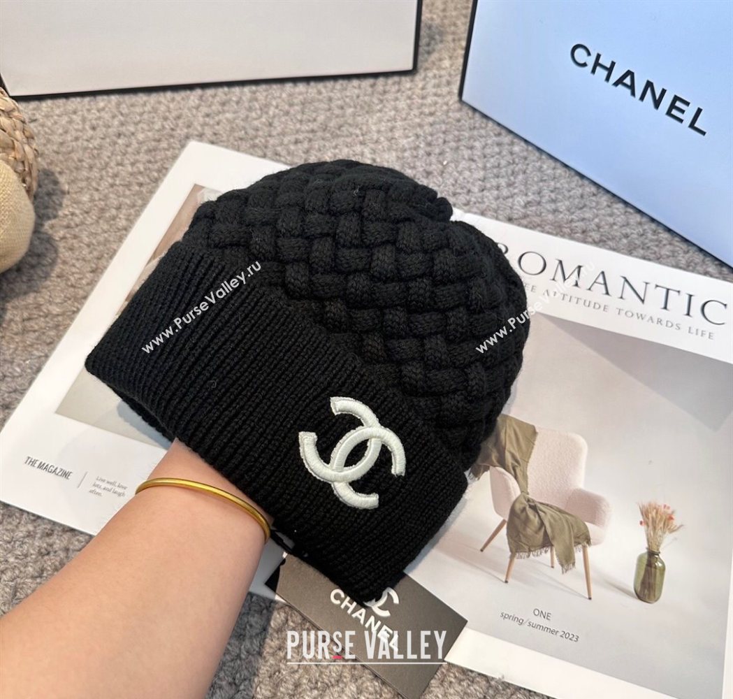 Chanel Knit Hat Black 2025 CH111109 (MAO-251111118)