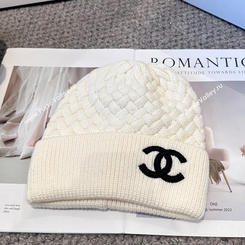 Chanel Knit Hat White 2025 CH111109 (MAO-251111119)