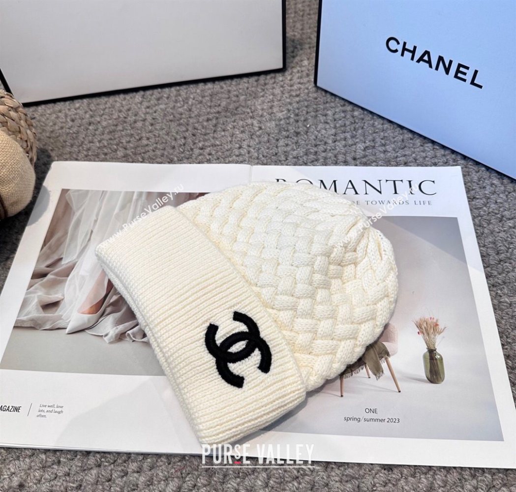 Chanel Knit Hat White 2025 CH111109 (MAO-251111119)