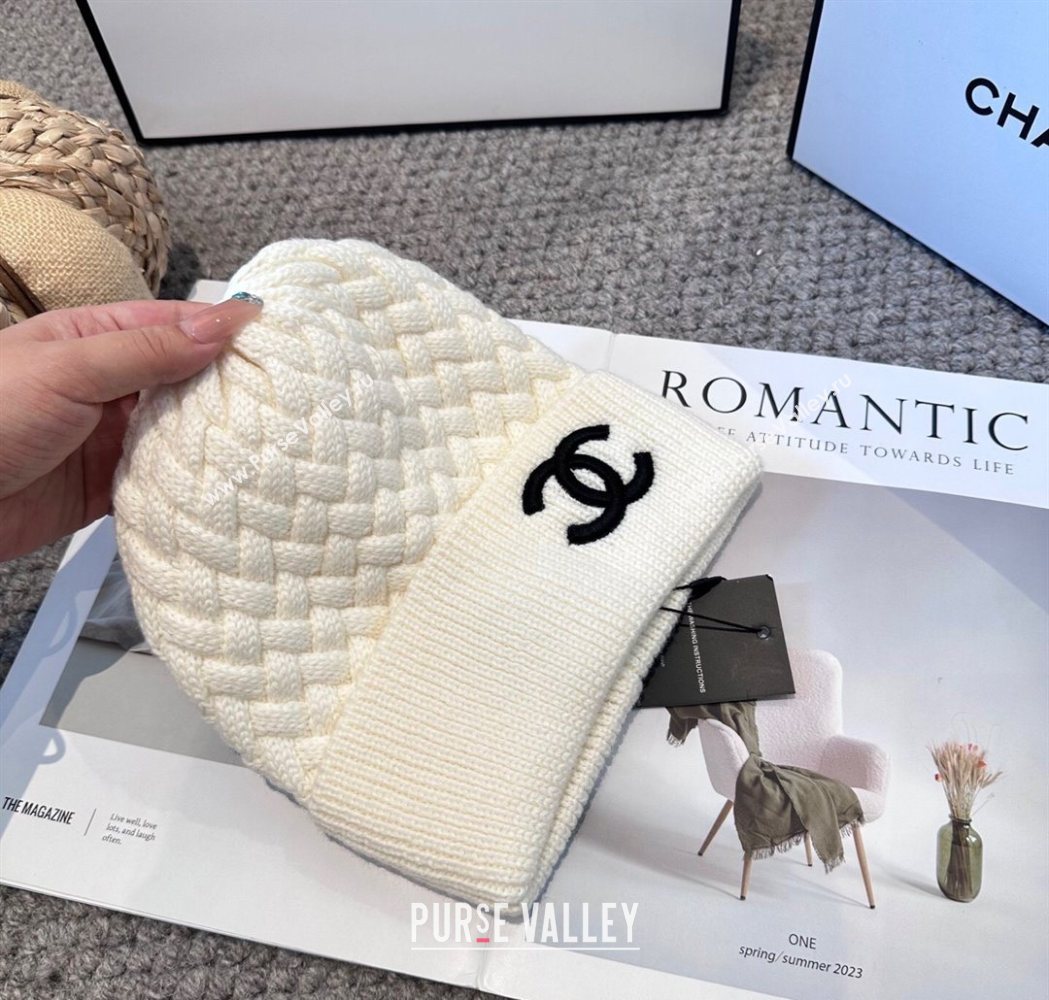 Chanel Knit Hat White 2025 CH111109 (MAO-251111119)