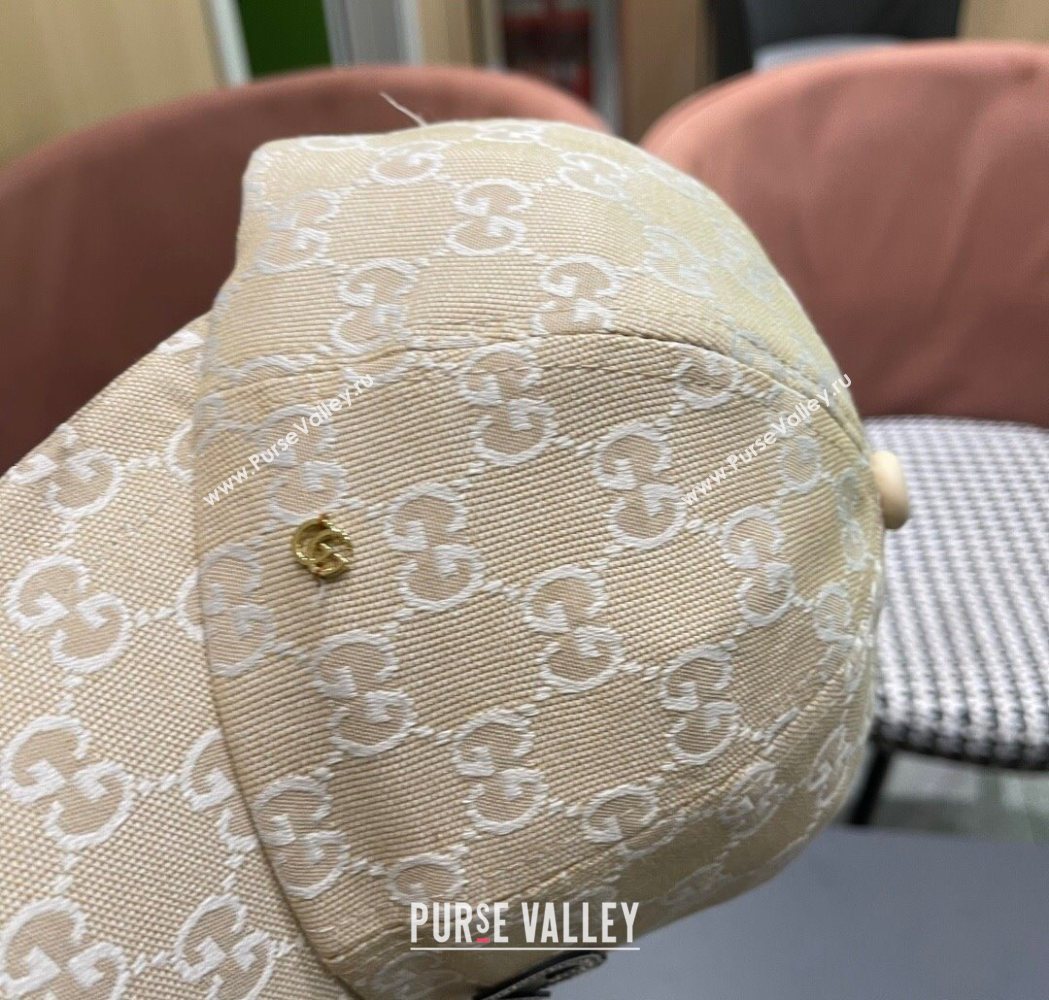 Gucci GG Canvas Baseball Hat with Strass Beige 2025 GG111103 (XMN-251111085)