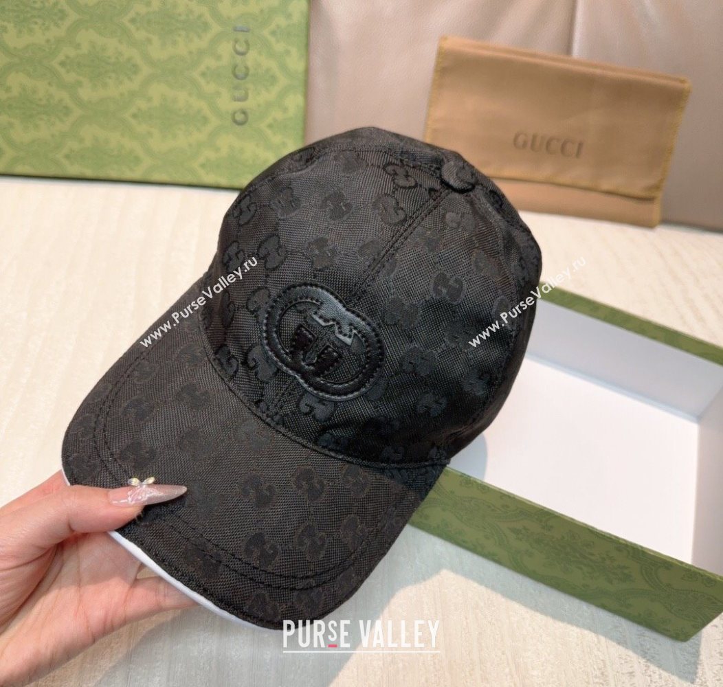 Gucci GG Nylon Baseball Hat Black 2026 GG010523 (XMN-260105169)