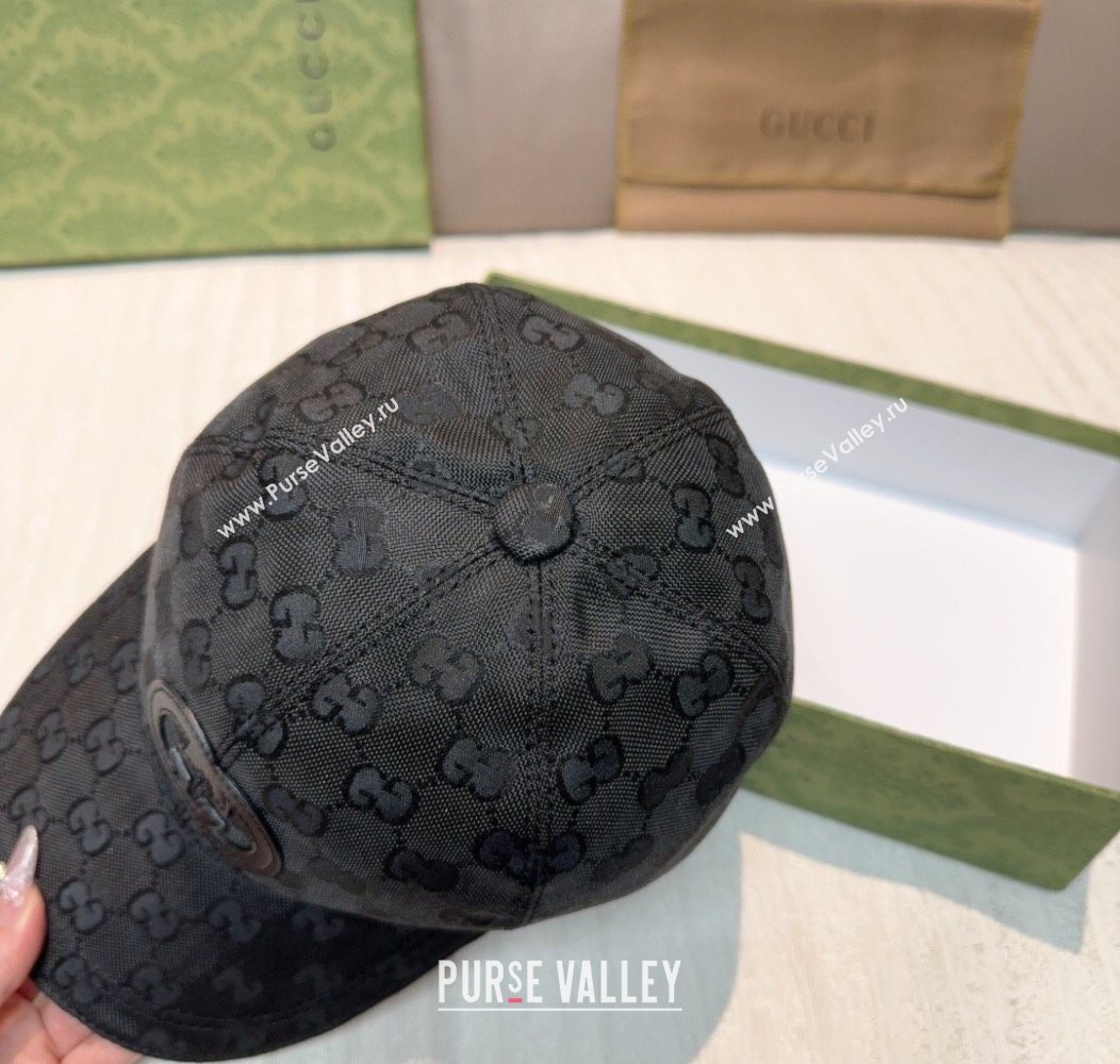 Gucci GG Nylon Baseball Hat Black 2026 GG010523 (XMN-260105169)