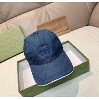 Gucci GG Nylon Baseball Hat Blue 2026 GG010523 (XMN-260105171)