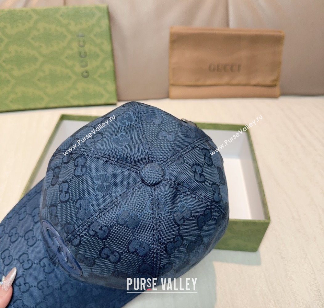 Gucci GG Nylon Baseball Hat Blue 2026 GG010523 (XMN-260105171)