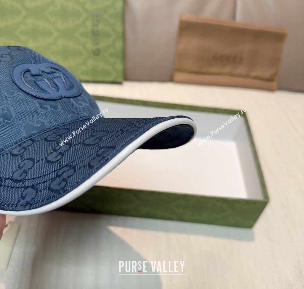 Gucci GG Nylon Baseball Hat Blue 2026 GG010523 (XMN-260105171)