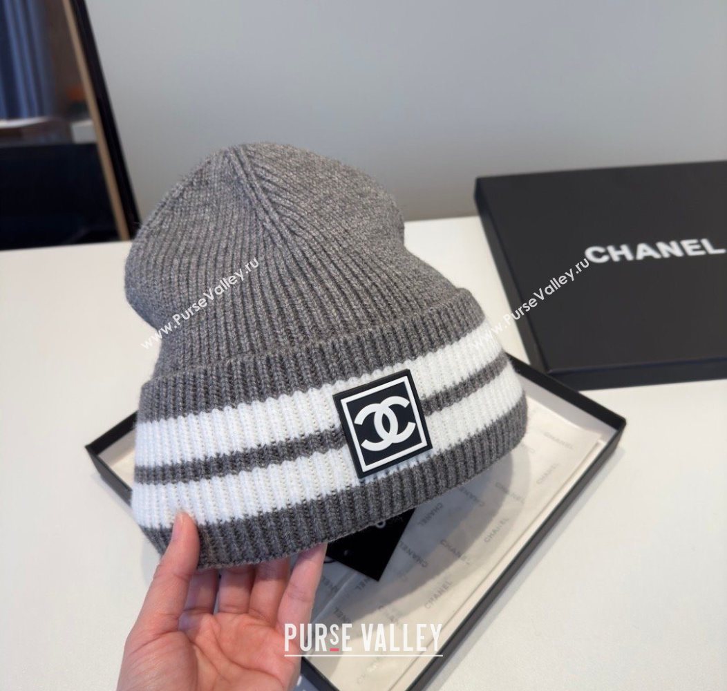 Chanel Knit Hat Grey 2026 CH010528 (XMN-260105186)