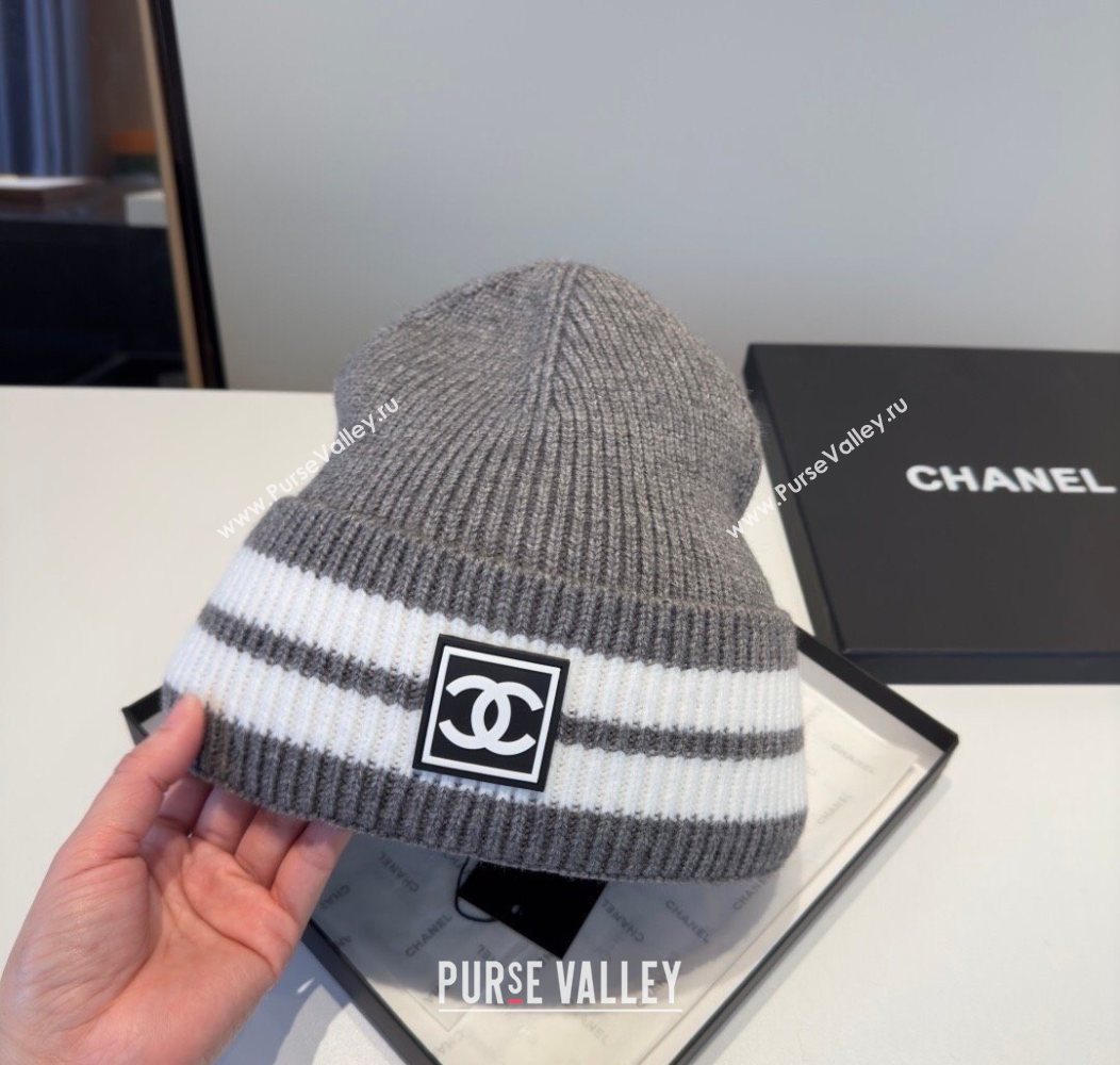 Chanel Knit Hat Grey 2026 CH010528 (XMN-260105186)
