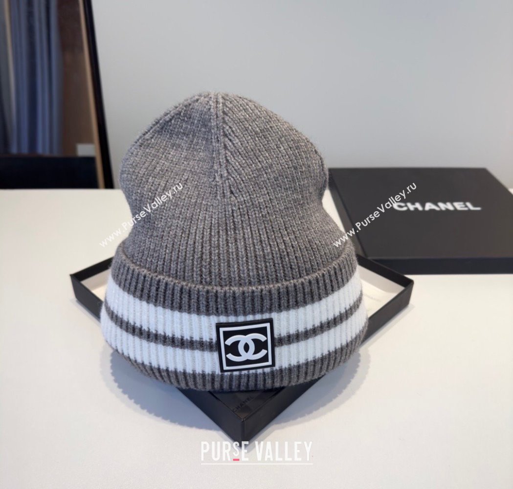 Chanel Knit Hat Grey 2026 CH010528 (XMN-260105186)