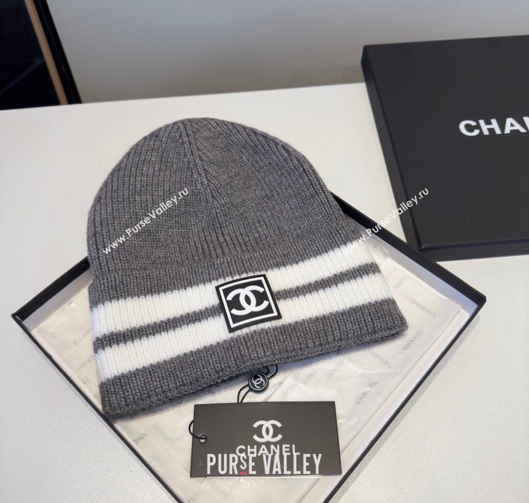 Chanel Knit Hat Grey 2026 CH010528 (XMN-260105186)