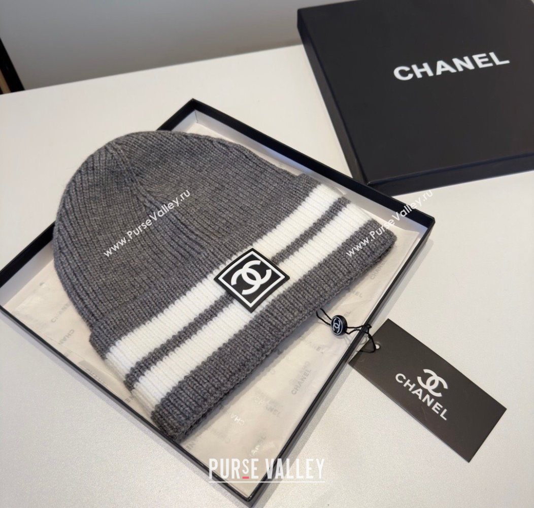Chanel Knit Hat Grey 2026 CH010528 (XMN-260105186)