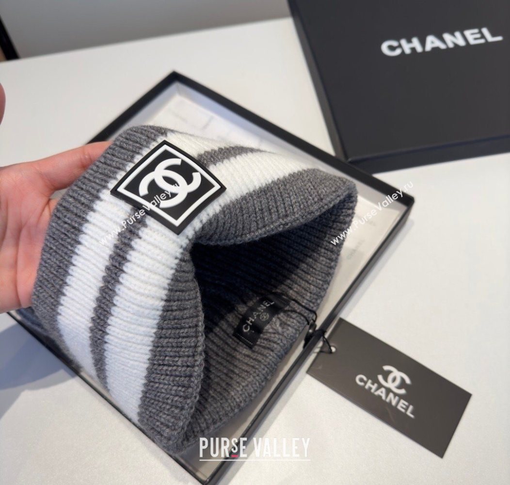 Chanel Knit Hat Grey 2026 CH010528 (XMN-260105186)