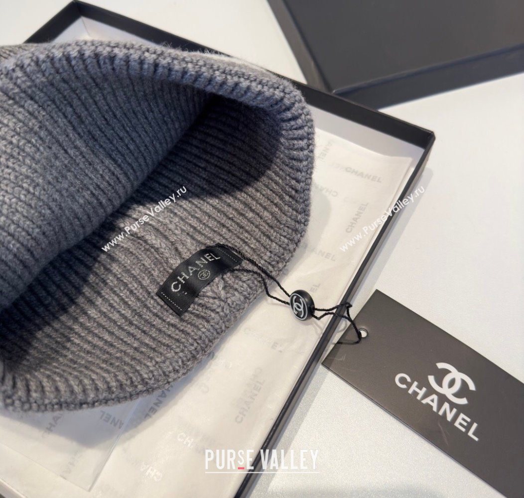 Chanel Knit Hat Grey 2026 CH010528 (XMN-260105186)