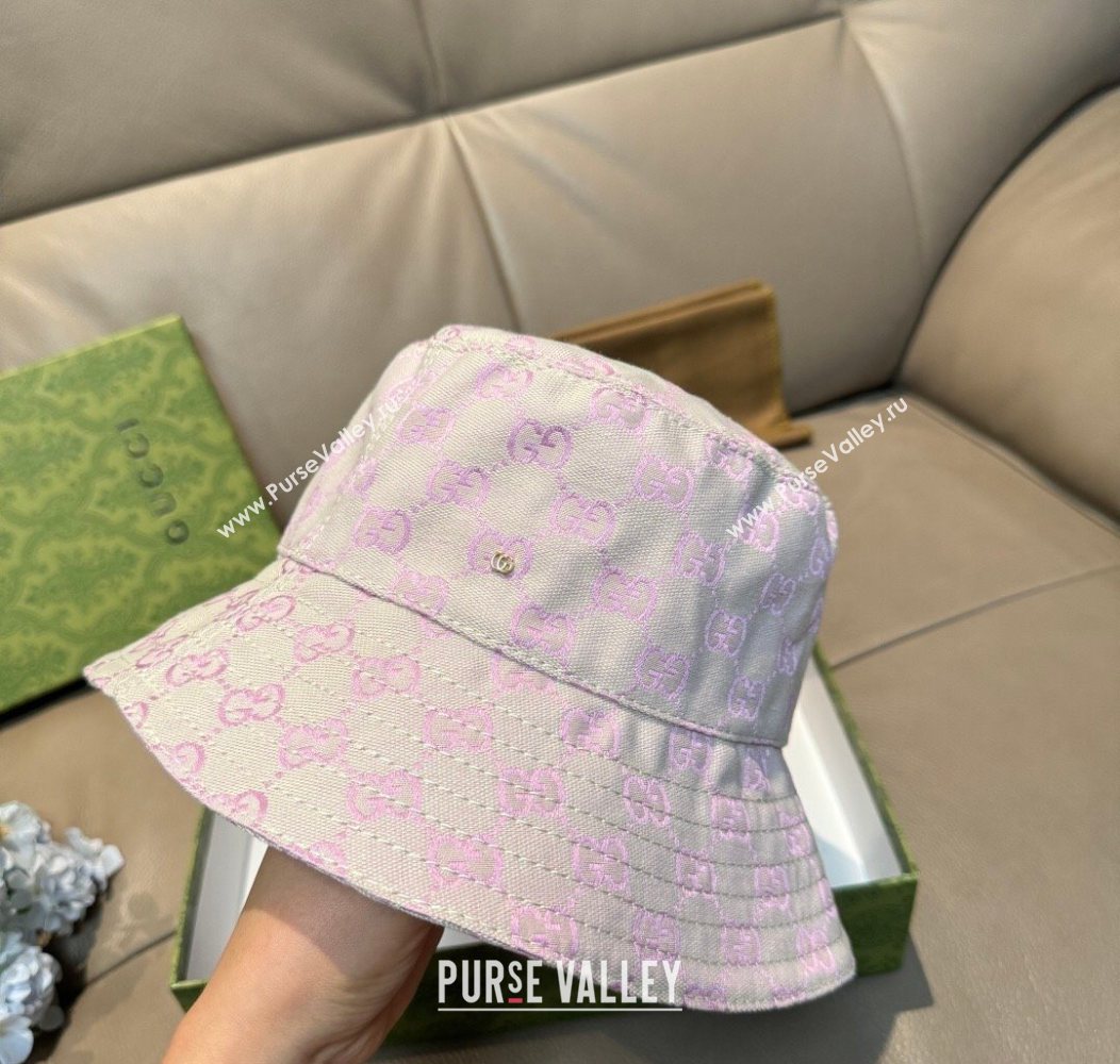 Gucci GG Canvas Bucket Hat Purple 2026 GG010513 (XMN-260105079)