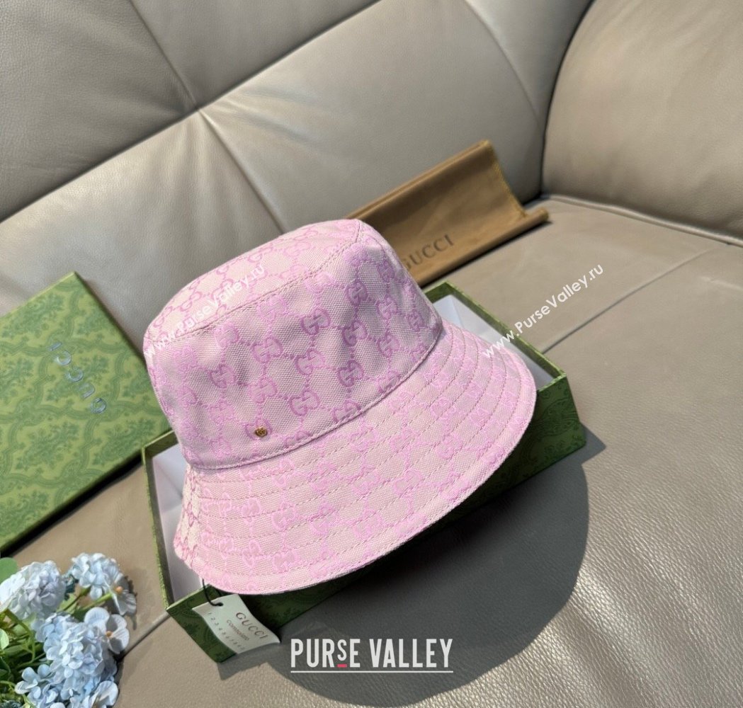 Gucci GG Canvas Bucket Hat Pink 2026 GG010513 (XMN-260105081)